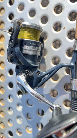 Caña de pesca vega y carrete shimano