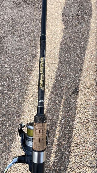 Caña de pesca vega y carrete shimano