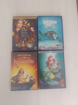 4 Películas DVD Disney Clásicos (Español)