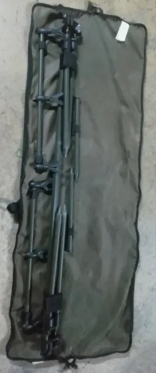 2 Soportes Cañas Pesca Caperlan + Funda