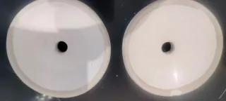 Applique vintage metallo e porcellana