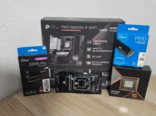 Componentes AM5 Nuevos: CPU,Placa Base,RAM,SSD