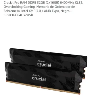 Componentes AM5 Nuevos: CPU,Placa Base,RAM,SSD