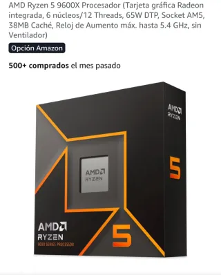 Componentes AM5 Nuevos: CPU,Placa Base,RAM,SSD