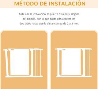 Barrera Seguridad Perros Extensible Blanca