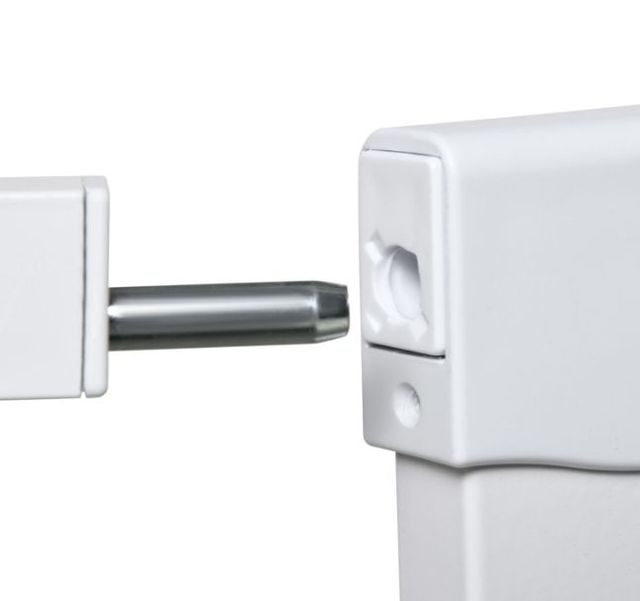 Barrera Seguridad Perros Extensible Blanca