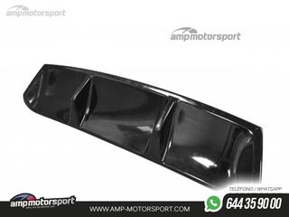 DIFUSOR TRASERO SKODA SUPERB MK3 2019-- NEGRO BRILLO