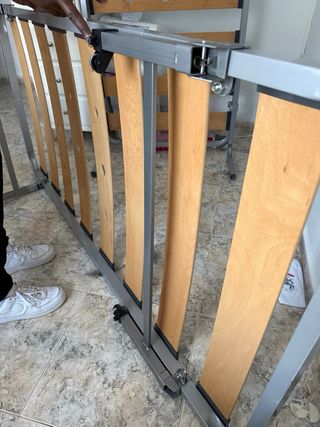 Cama Plegable Beige y Gris 190x90