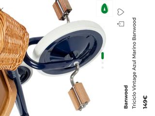 Triciclo Banwood Azul Marino Vintage