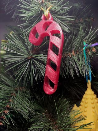 Adornos Navideños 3D Bastón Caramelo (Set 6)