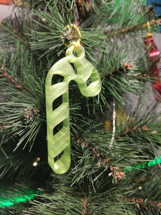 Adornos Navideños 3D Bastón Caramelo (Set 6)