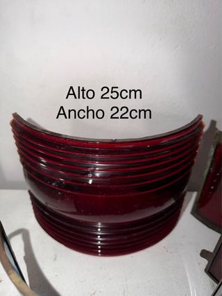 7 Cristales faroles Náuticas Antiguos