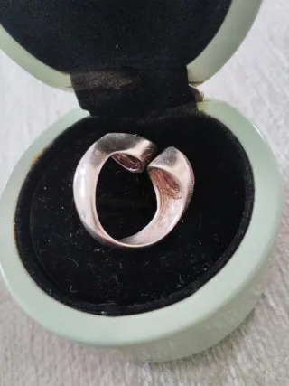 Anillo vintage plata piedras