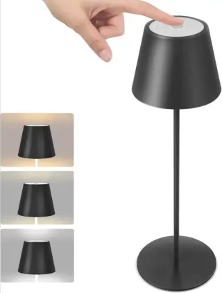 2x LAMPADA da tavolo LED ricaricabile a batteria