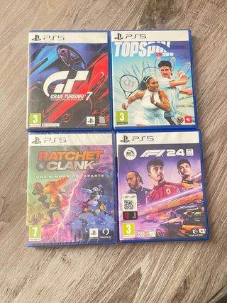 4 Giochi PS5: Gran Turismo 7, TopSpin 2K25, Ratchet & Clank, EA SPORTS F1 24