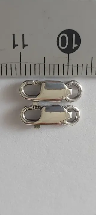 Cierre de plata para pulsera o cadena