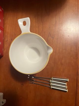 Set fonduta Thun ceramica e metallo