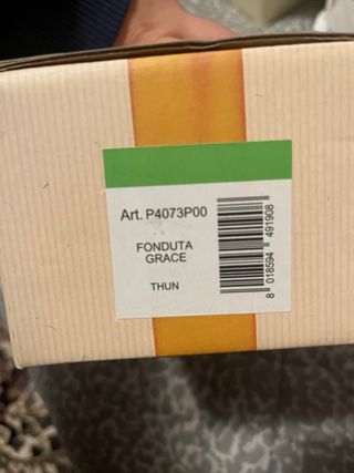 Set fonduta Thun ceramica e metallo