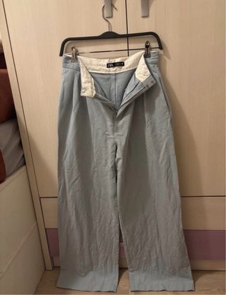 Pantalón de traje Zara azul