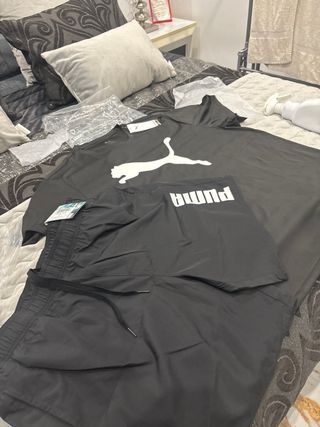 Conjunto Puma Camiseta y Bañador Negro