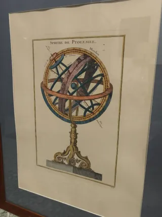 Grabados antiguos de globos terráqueos