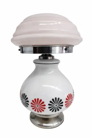 Candeeiro vintage opalino