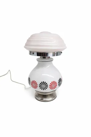 Candeeiro vintage opalino