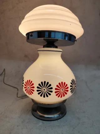 Candeeiro vintage opalino