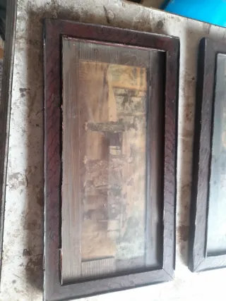 Coppie di antichi quadri giapponesi