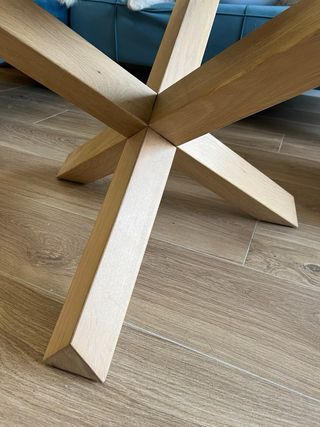 Mesa Kave Home Madera y Cristal