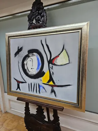 Cuadro al óleo abstracto