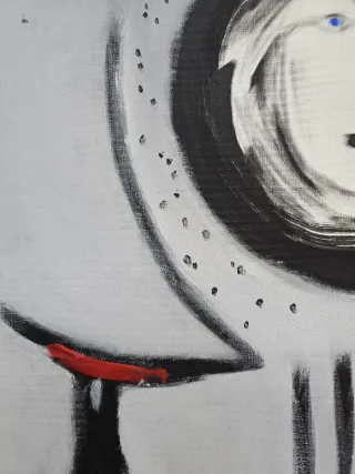 Cuadro al óleo abstracto