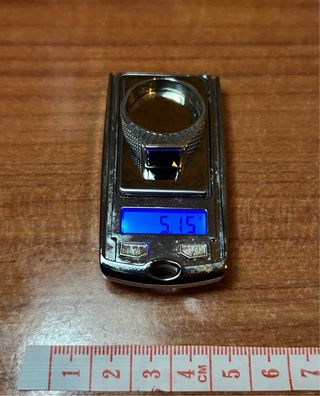 Anillo Plata 925 y Ónix Negro 5.15g