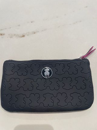 Bolso maquillaje TOUS negro y rosa