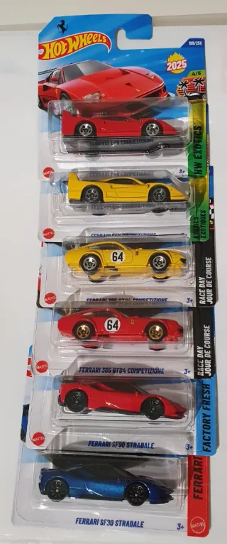 6 Hot Wheels FERRARI