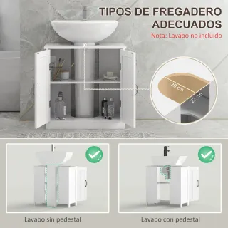 Mueble de baño blanco