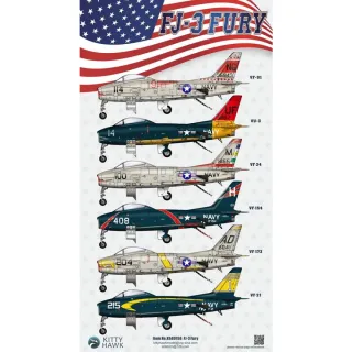 Maqueta Avión FJ-3 Fury Kitty Hawk 1/48