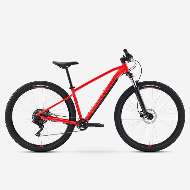 Bicicleta de montaña MTB aluminio Rockrider Expl 500 Rojo