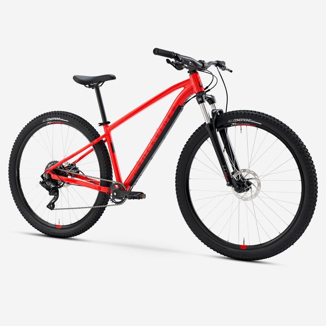 Bicicleta de montaña MTB aluminio Rockrider Expl 500 Rojo