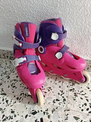 Patines Oxelo rosas y morados, en Almería capital