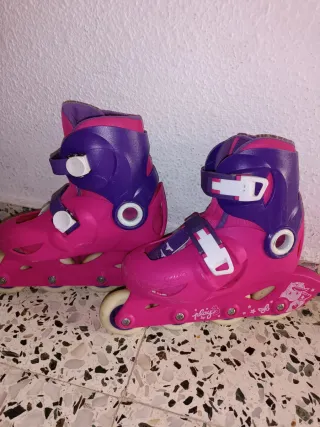 Patines Oxelo rosas y morados, en Almería capital