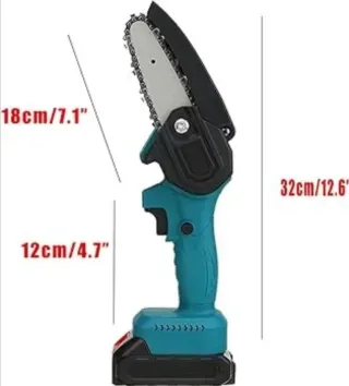 Mini Motosega a 2 Batteria + Valigia Elettrosega