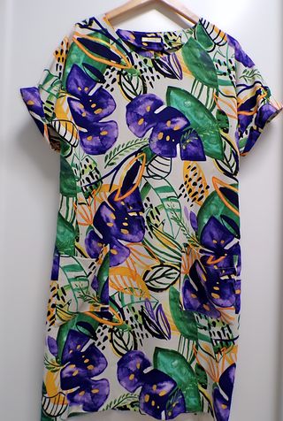 Vestido Arona estampado hojas