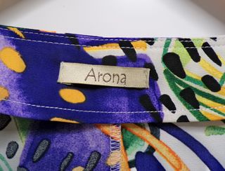 Vestido Arona estampado hojas