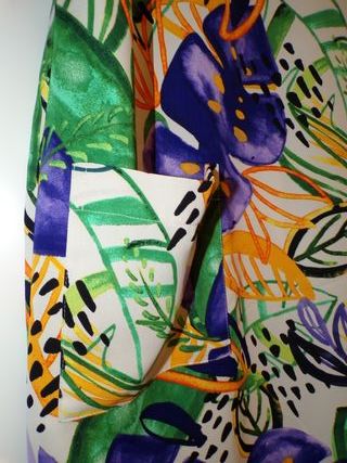 Vestido Arona estampado hojas