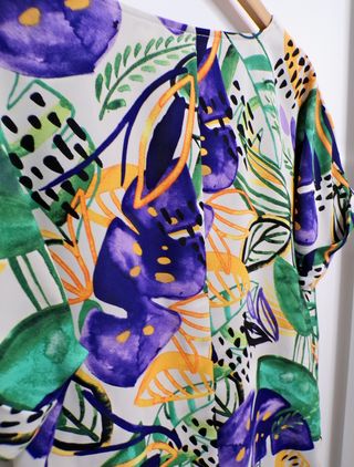 Vestido Arona estampado hojas