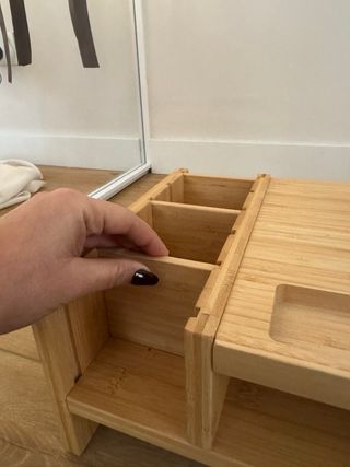 Elevador de escritorio bambú