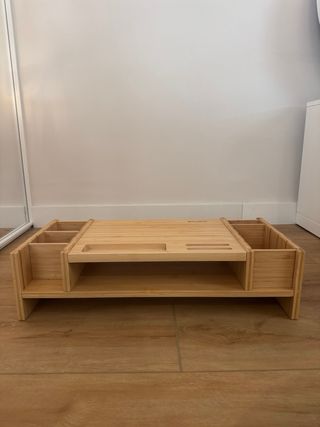 Elevador de escritorio bambú