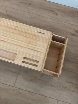 Elevador de escritorio bambú