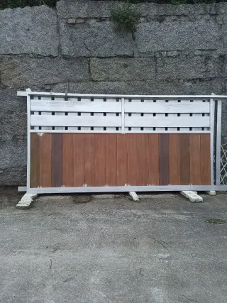 Portal corredera de aluminio